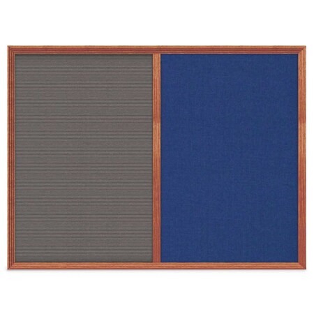 United Visual Products Slim Style Indoor Enclosed Corkboard, 12 UV500SC-WHITE-CORK